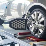 wheel alignment of the car