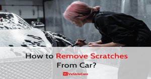 Girl Remove Scrathes From Car